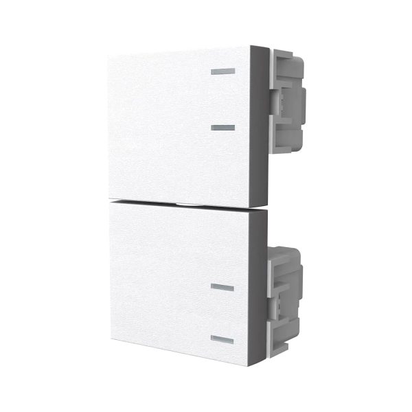 Modulo interruptor Platinum 1 – 1/2 blanco  [UM 1u | 25u]