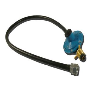 Regulador de gas azul grande 390lts/h c/mang 1m [UM 1u | 10u]