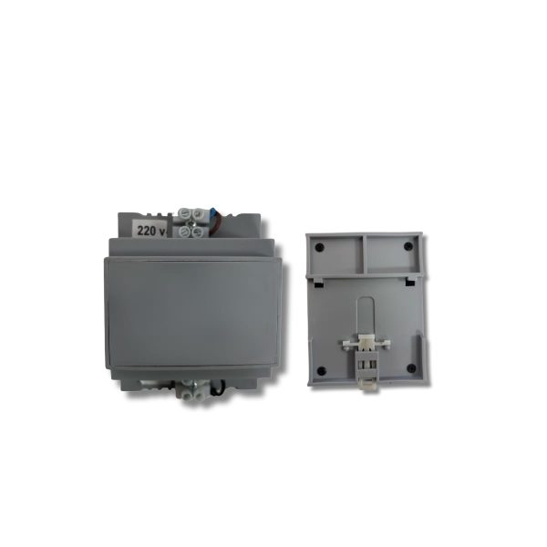 Transformador riel din c/caja-bornera 220/24v 50va  [UM 1u]