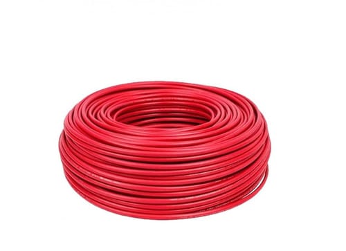 Cable economico unipolar 10mm rojo  [UM 1u ]