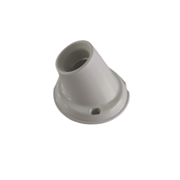 Portalamparas receptaculo curvo 1 pieza marfil  [UM 1u | 96u]