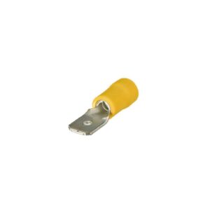 Terminal pala macho 6.3mm amarillo  [UM 1u | 100u]