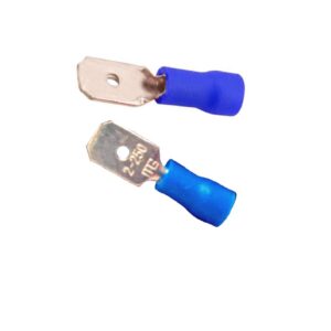 Terminal pala macho 6.3mm azul  [UM 1u | 100u]