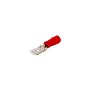 Terminal pala macho 6.3mm rojo  [UM 1u | 100u]