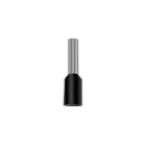 Terminal puntera hueca 1.5mm negro  [UM 100u | 500u]