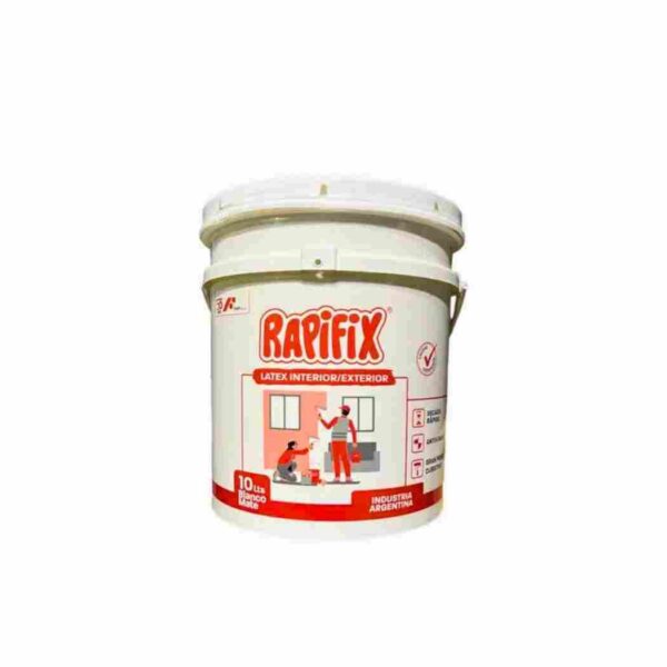 Pintura latex int/ext blanco mate 10l Rapifix  [UM 1u ]
