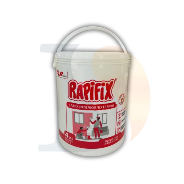 Pintura latex int/ext blanco mate 4l Rapifix  [UM 1u | 2u]