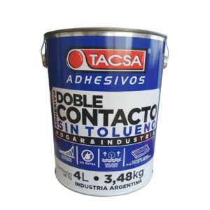 Adhesivo contacto sin tolueno 4lts  [UM 1u | 2u]