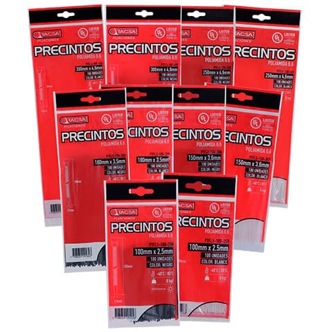 L8 precinto 4.6×400 gris Tacsa  [UM 1u | 40u]
