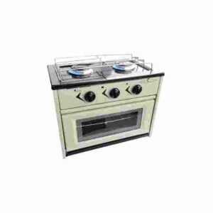 Anafe 2h c/horno c/acero inoxidable  mechero loza gas envasado  [UM 1u | 10u]