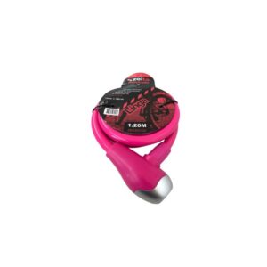 Linga para bicicleta 1.20mts x12mm rosa  [UM 1u | 24u | 48u]