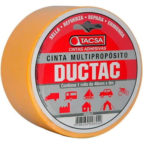 Cinta duc tape 9mts amarrilla Tacsa  [UM 1u | 48u]