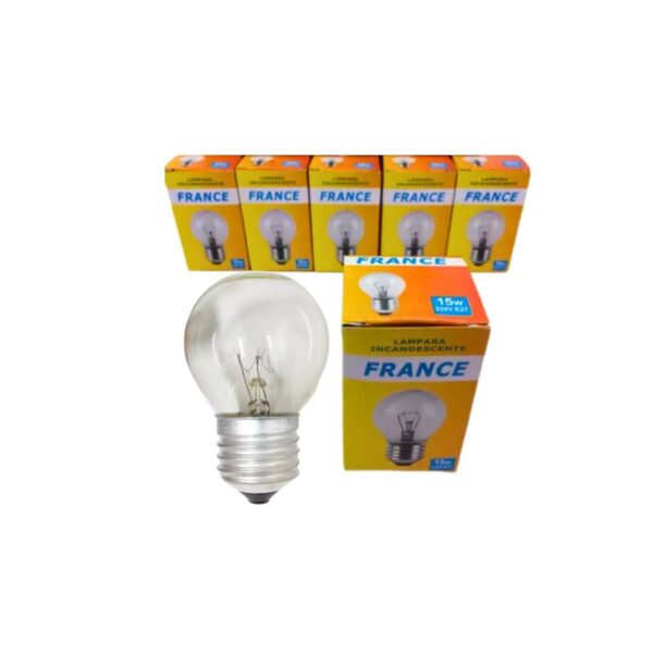 Lampara gota 15w E27 clara  [UM 1u | 10 | 100u]