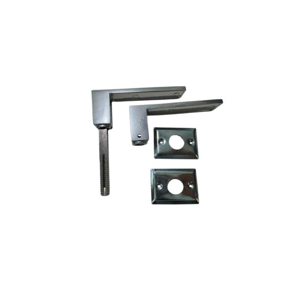 Picaporte doble/b biselada  platino 37mm  [UM 1u | 12]
