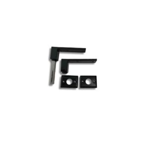 Picaporte doble/b biselada  negro 37mm  [UM 1u | 12]