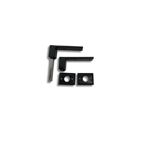 Picaporte doble/b biselada  negro 37mm  [UM 1u | 12]