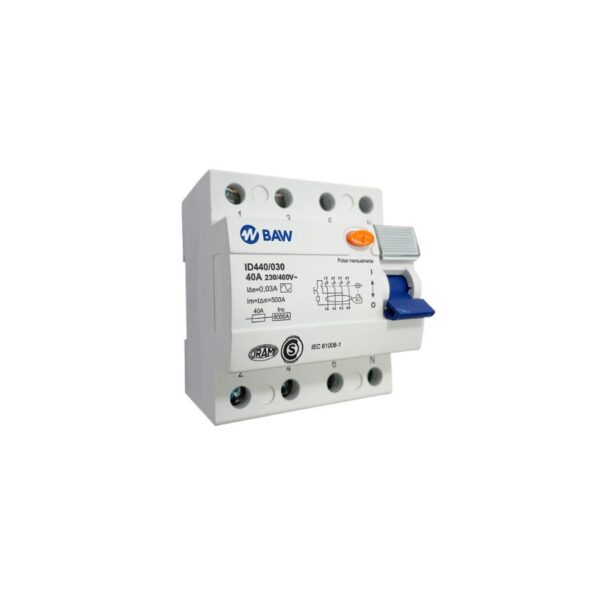Disyuntor tetrapolar Baw 40a30ma «AC»  [UM 1u | 3u]