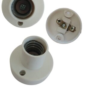 Portalamparas receptaculo mignon 3 piezas blanco  [UM 1u | 200u]