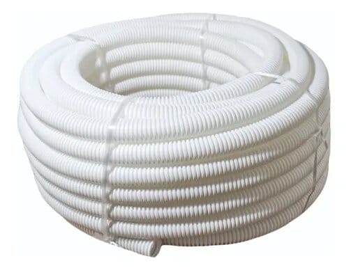Caño corrugado 22mm (7/8″) x25 blanco [UM 1u | 5u]