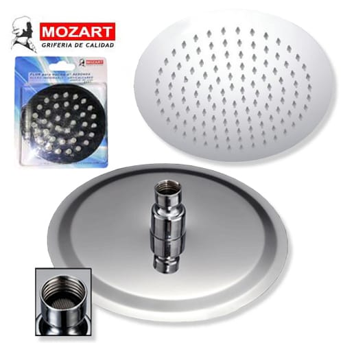 Flor ducha /lluvia 6″ 222grs redonda acero inoxidable  [UM 1u | 50u]