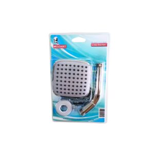 Ducha cuadrada c/punta redondeada gris c/brazo  [UM 1u | 50u]