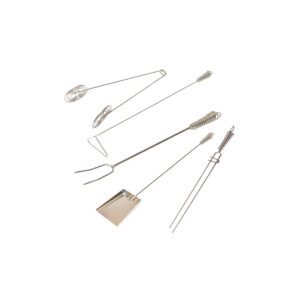 Set 5 accesorios parrilleros niquelado Brosen  [UM 1u | 6u]