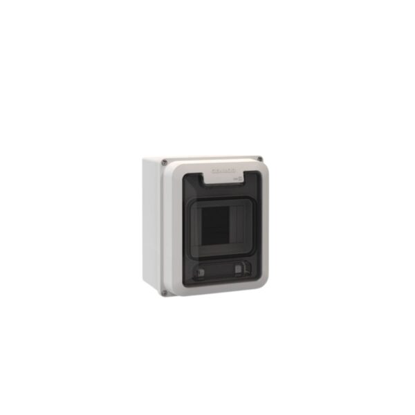 Caja p/pilar 4 bocas IP65 c/tapa transparente  [UM 1u | 24u]