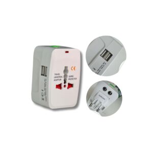 Adaptador viajero c/usb  [UM 1u | 20u | 200u]