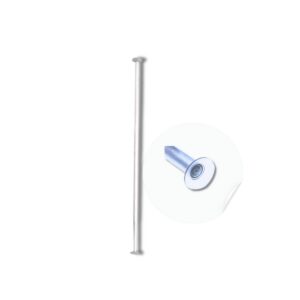 Barral Ext Aluminio Standard Blanco 1,1M  [UM 1u | 12]