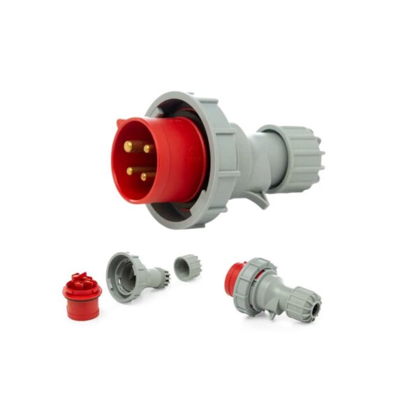 Ficha industrial 3p + t 32a ip67  [UM 1u | 5u | 60u]