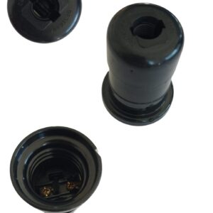 Portalamparas 2 piezas negro  [UM 1u | 100u]