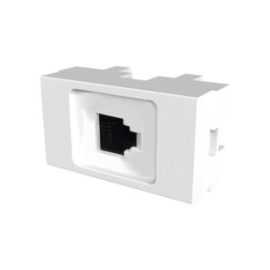 Toma telefono Rj 11 Platinum blanco  [UM 1u | 50u]