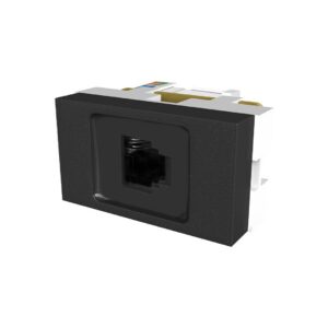 Toma telefono Rj 45 Platinum negro  [UM 1u]