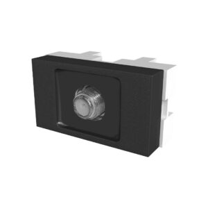 Toma tv c/acople pin fino Platinum negro  [UM 1u | 50u]
