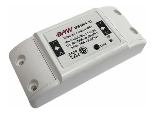 Interruptor Smart wifi 10A (ipswifi-10)  [UM 1u]