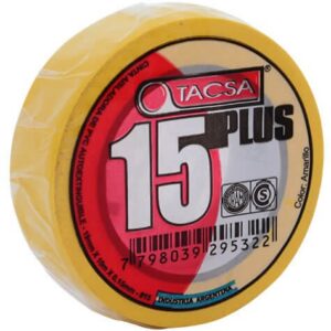 Cinta aisladora Tacsa plus amarilla 10mts [UM 10u | 150u]