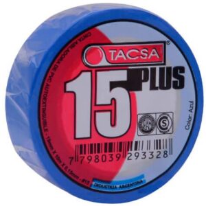 Cinta aisladora Tacsa plus azul 10mts [UM 10u | 150u]