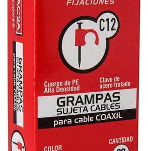 Grampa N12 t.taller 2x2.5mm negra x20 [UM 10u | 20u | 200u]