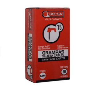 Grampa N15 t.taller 2x4mm blanca x20 [UM 10u | 20u | 200u]