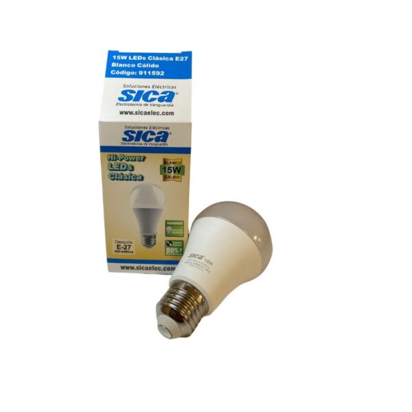 Lampara led clsica 15w calida Sica [UM 10u | 100u]