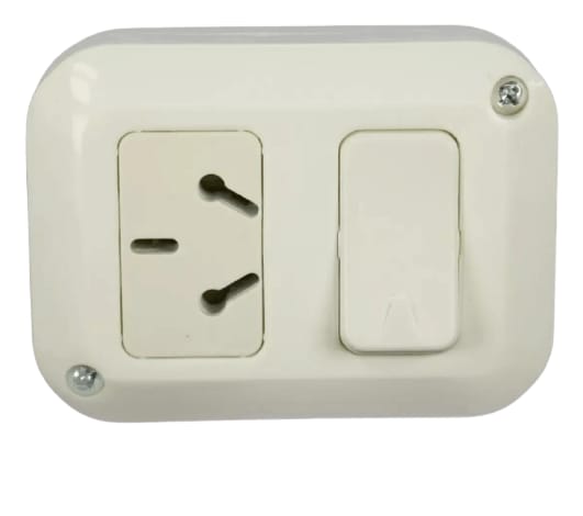 Linea de superficie Taad blanco interruptor y toma  [UM 1u | 20u]
