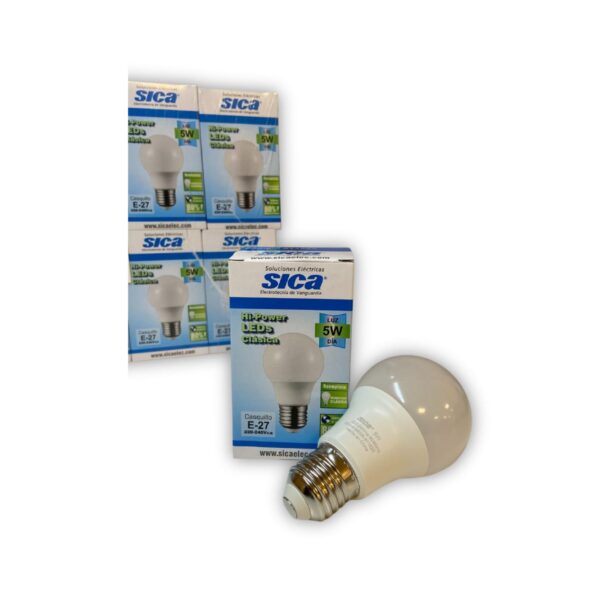 Lampara led clsica 5w fria Sica [UM 10u | 50u]