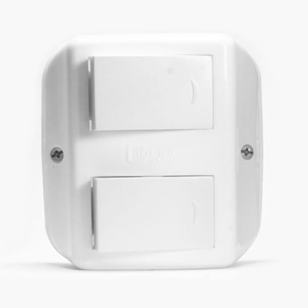 Linea de superficie doble interruptor Ciocca [UM 10u | 60u]