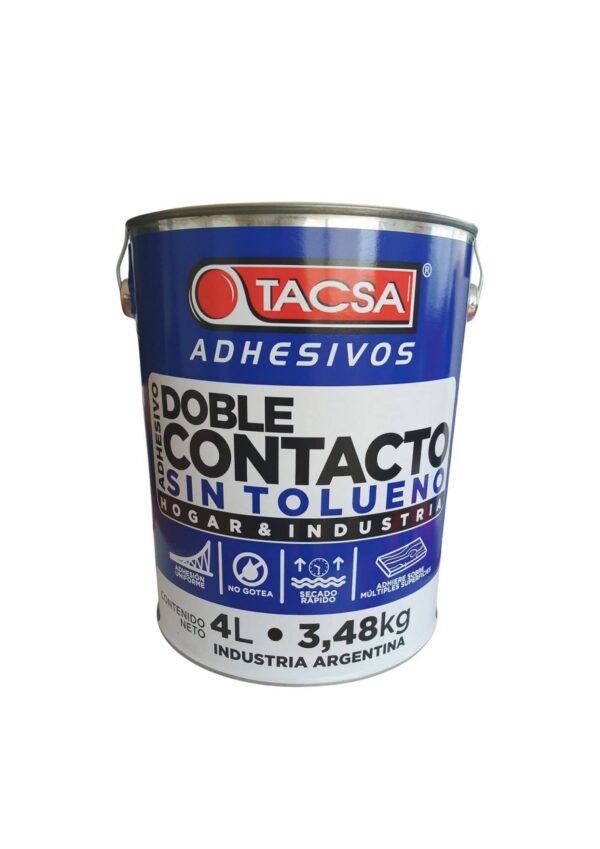 Adhesivo contacto sin tolueno 4lts  [UM 1u | 2u]