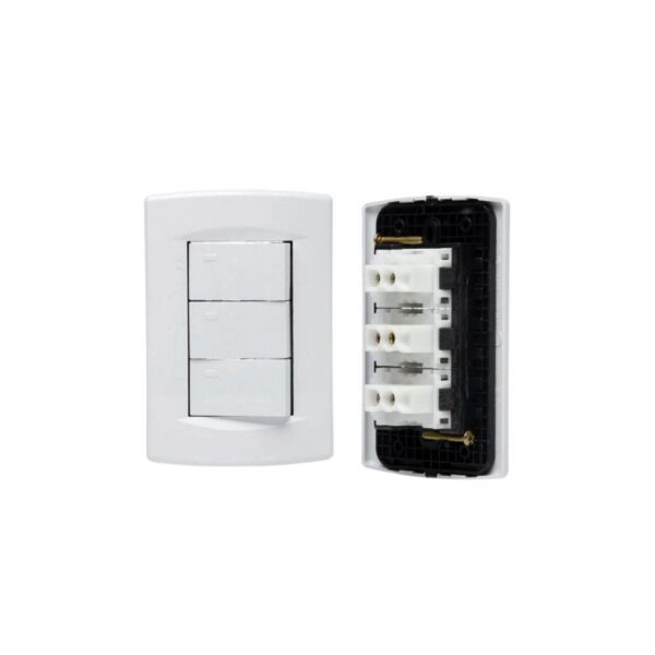 Linea armada triple interruptor Sica Life [UM 15u | 90]