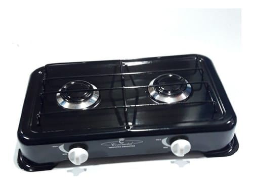 Anafe 2h c/mechero aluminio gas envasado super  [UM 1u | 20u]