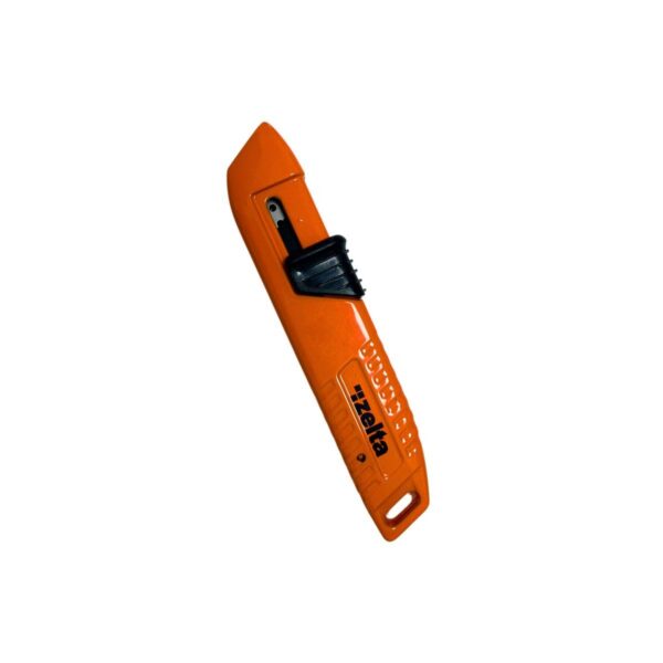 Cutter trapezoidal auto retractil metalico [UM 6u | 18u | 72u]