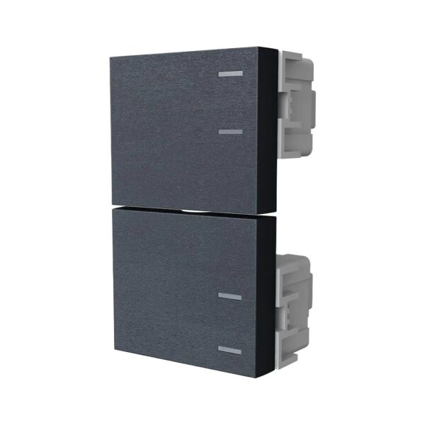 Modulo interruptor Platinum 1 1/2 negro [UM 25u | 150u]