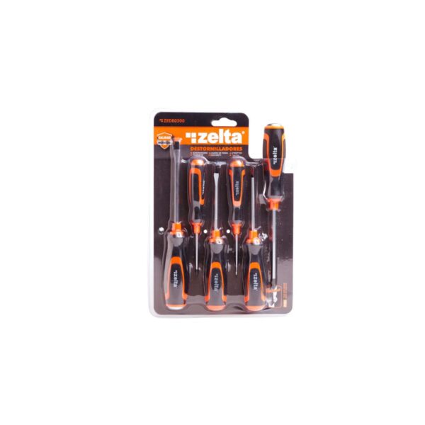 Destornillador industrial juego x6un Zelta  [UM 1u | 12u | 24u]