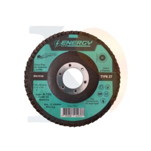 Disco flap p/acero y madera 115x22.2mm G120 Energy [UM 10u | 200u]